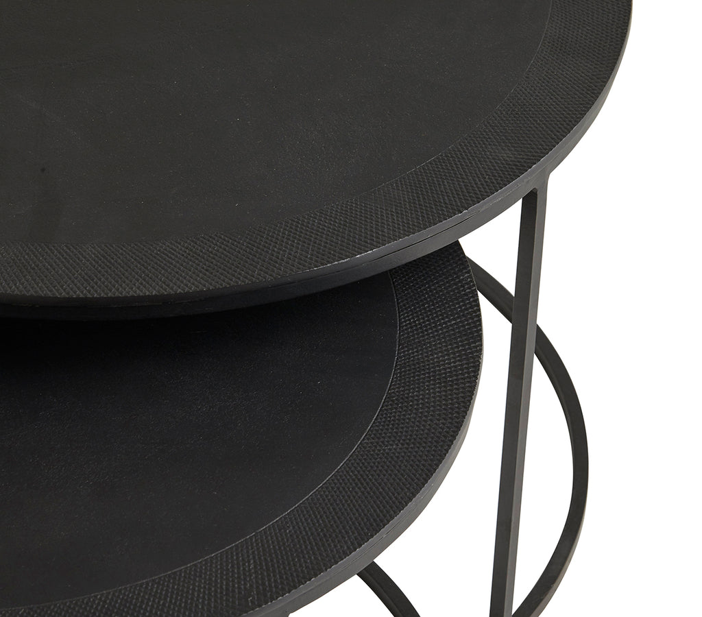 Verona salontafel set van 2, Zwart