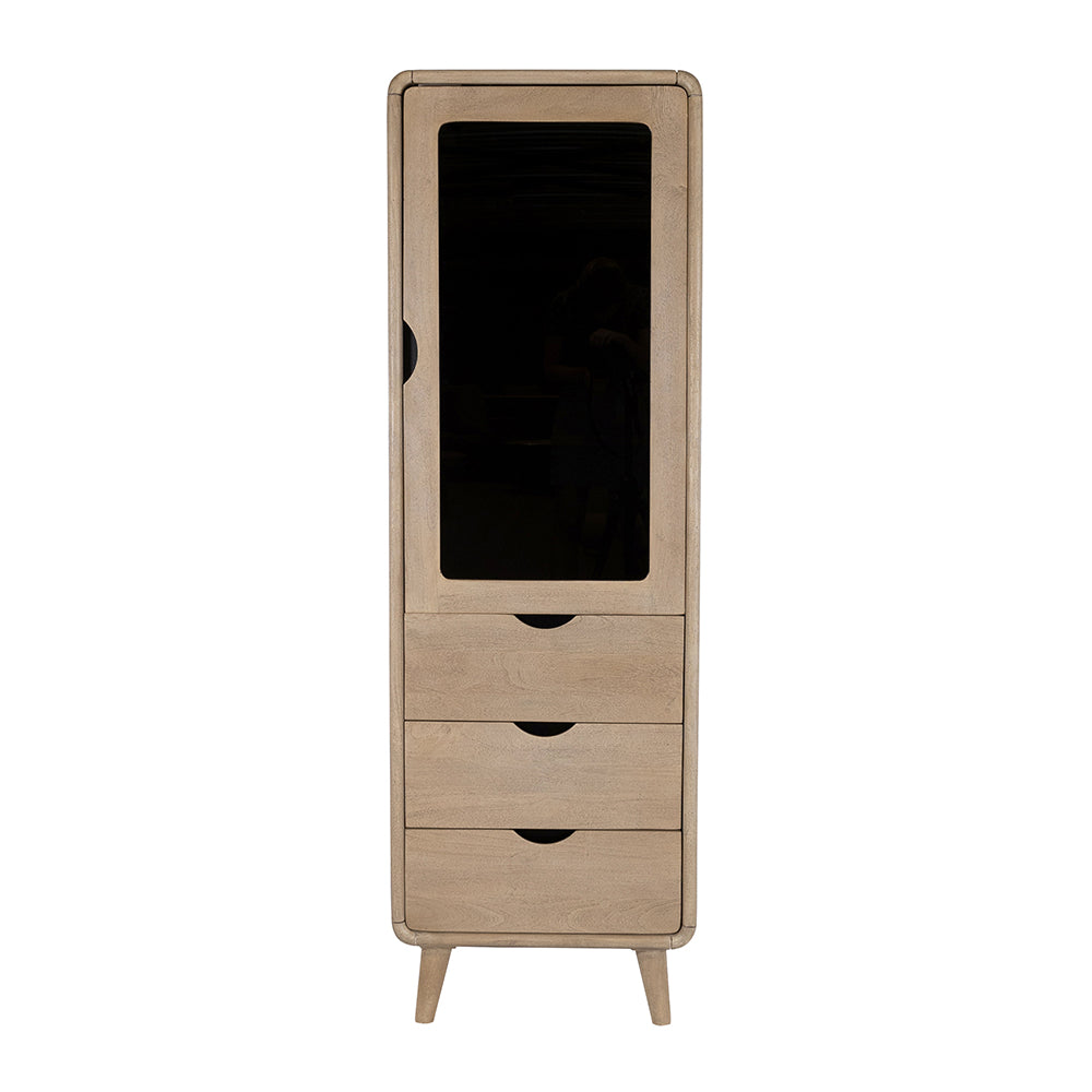 Display cabinet 170 with 1 door and 3 drawers