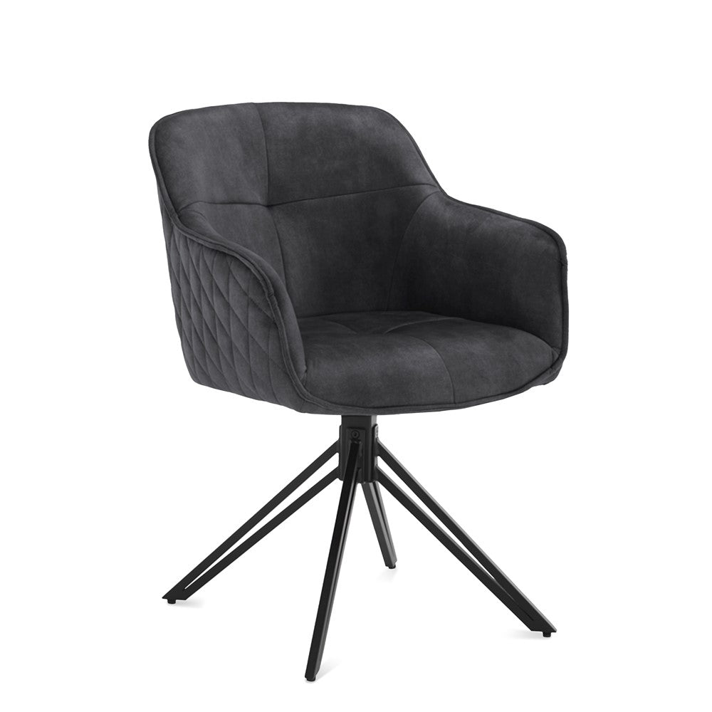 Eetkamerstoel Watson Antraciet (set van 2)