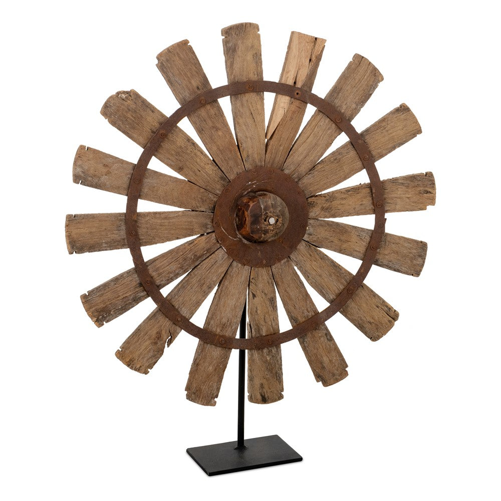 Beeldhouwwerk Charkha (set van 2)