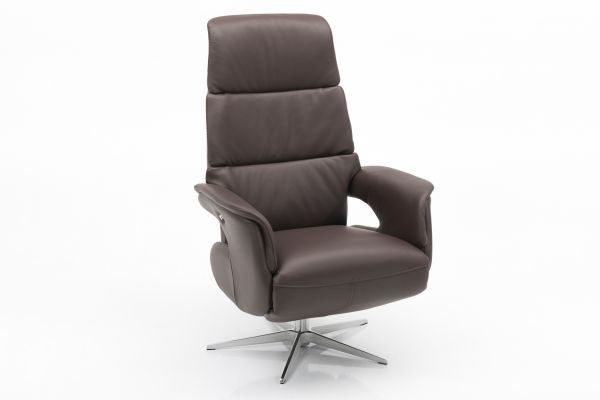 Relaxfauteuil Kaslund Medium - Bruin leder